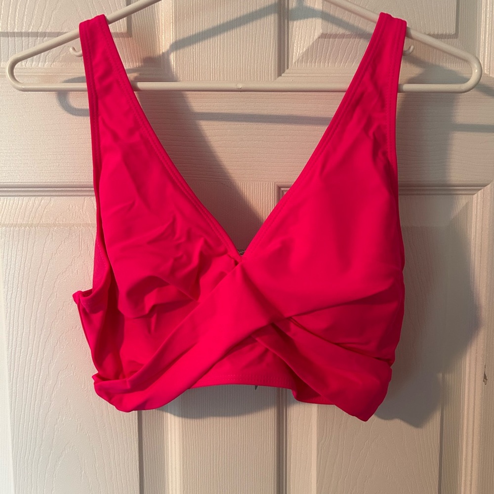 Vibrant Hot Pink Wrap Bikini Set